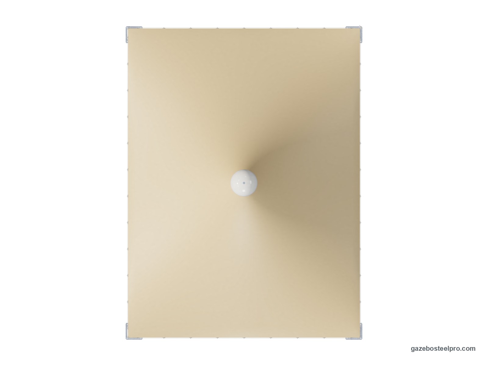 Pianta dall'alto del gazebo 3x4 Airone Quadro: 3,00 × 4,00 m, 12 m²