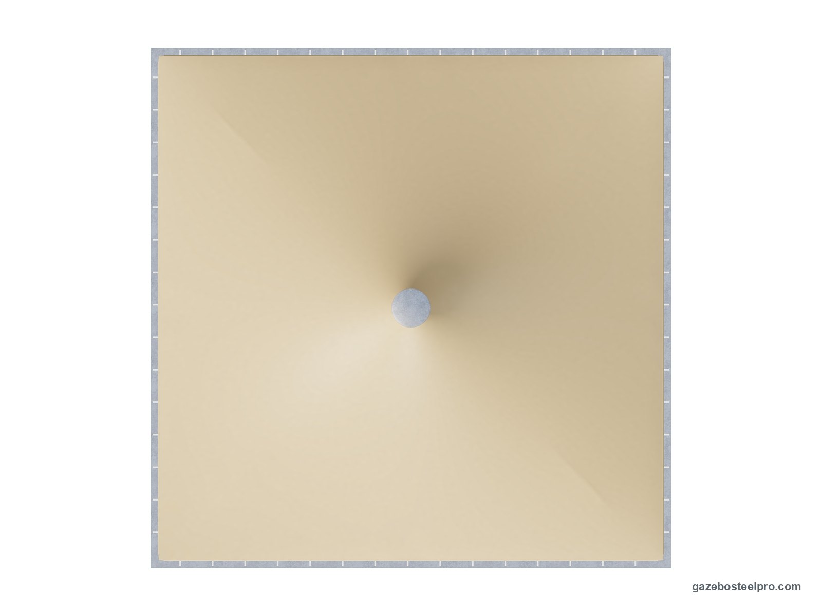 Pianta dall'alto del gazebo 8x8 Airone Max Pesante: 8 × 8 m, 64 m²