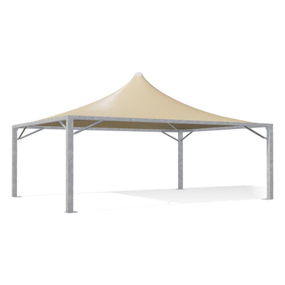 Gazebo 7,5x5,5 Airone Max Leggero con tetto a punta